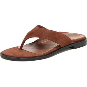 Vionic Women's Citrine Agave Vio-Motion Insole Toe-Post Sandal- Supportive Flat Dressy Sandals That Includes an Orthotic Insole and Cushioned Outsole for Arch Support, Medium and Wide Fit, Sizes 5-11