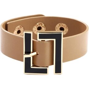 Chamqueen Geometric Metal Leather Bracelet Jewelry Gift for Woman and Girl in Saudi Arabia