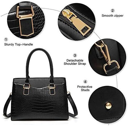 حقائب يد نسائية من LJOSEIND مصممة بمحفظة ساتشيل وحقائب كتف منظمة وحقائب يد علوية للعمل in Kuwait