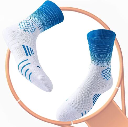 Athletic Crew Socks Performance Thick Cushioned Sport Basketball Running Training Compression Socks for Men & Women in Saudi Arabia