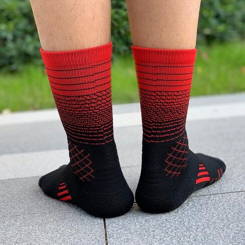 Athletic Crew Socks Performance Thick Cushioned Sport Basketball Running Training Compression Socks for Men & Women in Saudi Arabia