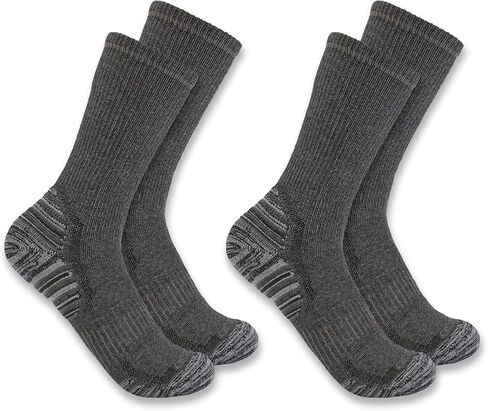 جوارب Carhartt Force متوسطة الوزن للرجال من مزيج الصوف الصناعي، عبوة من قطعتين in Saudi Arabia