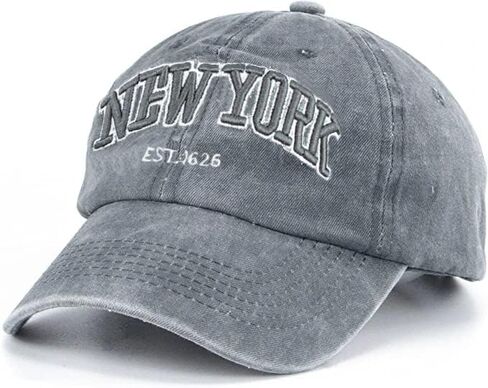 Baseball Hat New-York Distressed-Adjustable-Strapback - Washed Twill Dad Hat Unisex in Saudi Arabia