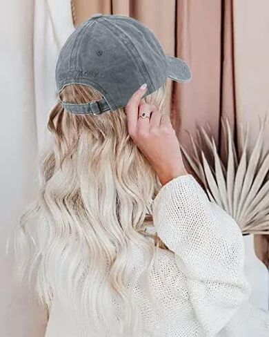 Baseball Hat New-York Distressed-Adjustable-Strapback - Washed Twill Dad Hat Unisex in Saudi Arabia