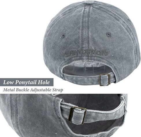 Baseball Hat New-York Distressed-Adjustable-Strapback - Washed Twill Dad Hat Unisex in Saudi Arabia