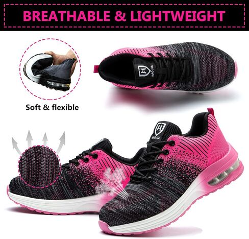 Steel Toe Shoes for Men Women Lightweight Comfortable Work Shoes Indestructible Slip Resistant Safety Shoes with Air Cushion in Saudi Arabia