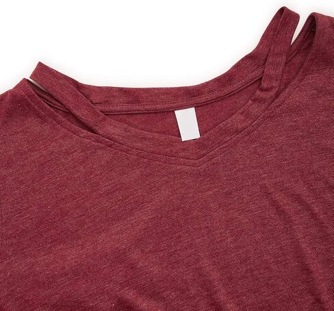 تي شيرت نسائي SweatyRocks قصير بربطة أمامية وأكمام طويلة مقصوصة بلوزة كاجوال in Kuwait