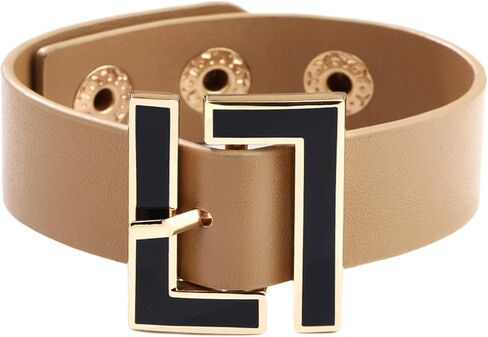 Chamqueen Geometric Metal Leather Bracelet Jewelry Gift for Woman and Girl in Saudi Arabia