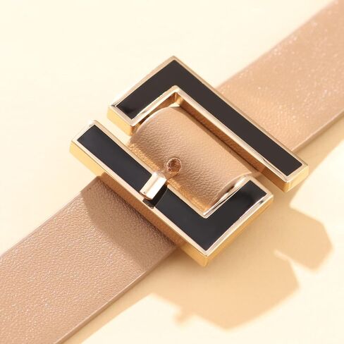 Chamqueen Geometric Metal Leather Bracelet Jewelry Gift for Woman and Girl in Saudi Arabia