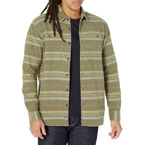 Quiksilver Men's Horizontal Ridge Button Down Flannel Shirt in Saudi Arabia