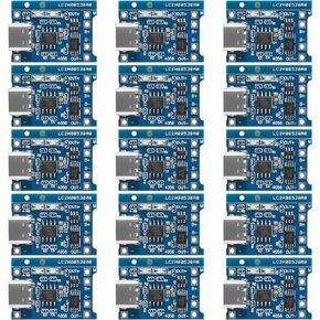 15 قطعة 5 فولت 1A TP4056 وحدة شحن Type-C USB 18650 لوحة شاحن بطارية ليثيوم مع الحماية (Type-C USB) in Kuwait