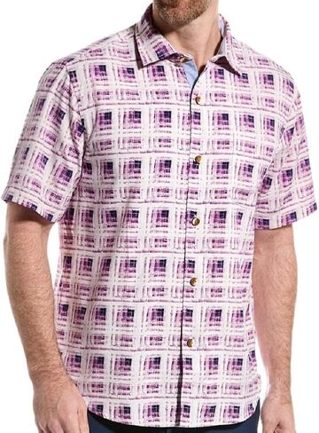Tommy Bahama Echo Beach Tiles Silk Blend Camp Shirt in Saudi Arabia