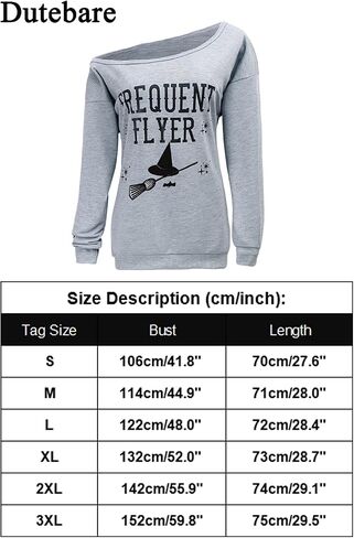 Dutebare Women Halloween Off Shoulder Sweatshirt Slouchy Witch Shirt Long Sleeve Pullover Tops in Saudi Arabia