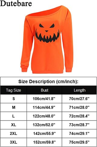 Dutebare Women Halloween Off Shoulder Sweatshirt Slouchy Witch Shirt Long Sleeve Pullover Tops in Saudi Arabia