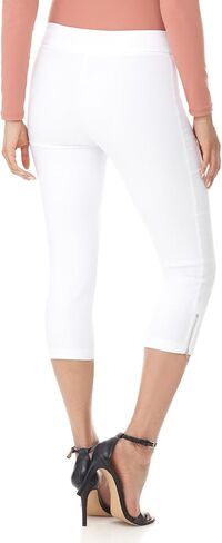 Rekucci Women's Ease into Comfort Slimming Seamed Capri w/Zipper Detail in Kuwait