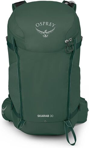 حقيبة ظهر Osprey Skarab 30L للمشي لمسافات طويلة للرجال مع خزان هيدروليكي، تندرا جرين، مقاس واحد in Kuwait