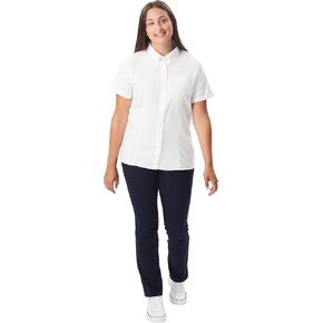 French Toast Women's Oxford Button-Down Collar Blouse with Short Sleeves in Saudi Arabia