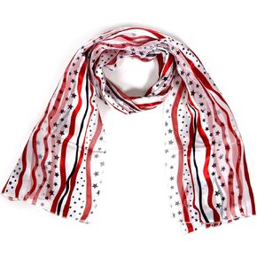 Satin Scarf Hair Wraps for Women Music Note Gifts American Flag Bandana Shamrock Clover St. Patrick's Day Easter Mardi Gras