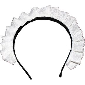 Women's Maid Cosplay Hair Hoop Gothic Headband white in Saudi Arabia