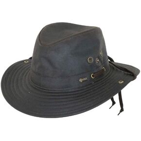 قبعة نسائية من Outback Trading Company 1497 River Guide بعامل حماية من الأشعة فوق البنفسجية 50 مقاومة للماء ومسامية للاستخدام الخارجي من القطن الزيتي in Kuwait