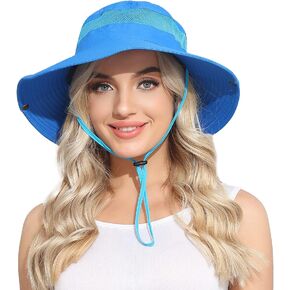 قبعات الشمس من رويال ماتريكس للنساء للحماية من الأشعة فوق البنفسجية، قبعة شمسية بحافة واسعة، قبعة صيد، قبعة سفاري للرجال in Kuwait