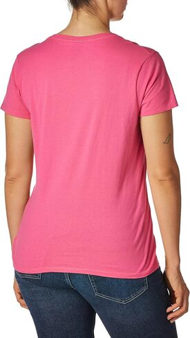 Hanes Women’s Perfect-T Short Sleeve V-Neck T-Shirt in Kuwait