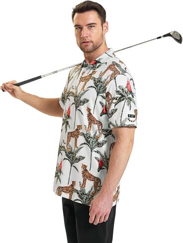 SPORTY BUFF Men's Golf Polo Shirt - Standout Performance Quick-Dry Golf Polo Shirts for Men in Kuwait