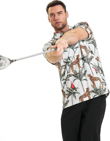 SPORTY BUFF Men's Golf Polo Shirt - Standout Performance Quick-Dry Golf Polo Shirts for Men in Kuwait