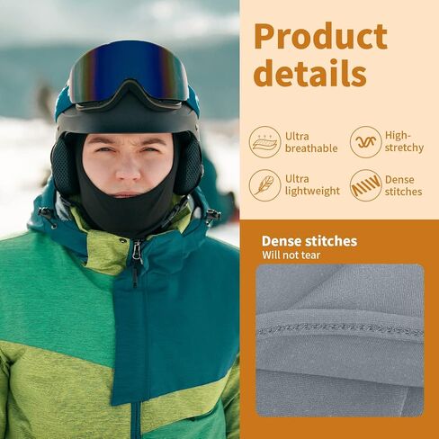 WOWSTAR Balaclava Ski Mask, UV Protection for Men and Women, Skiing, Snowboarding, Motorcycle… in Saudi Arabia