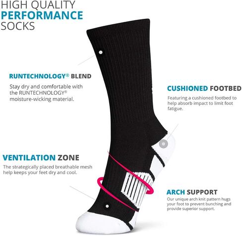 ChalkTalkSPORTS Athletic Half Cushioned Crew Socks | Mid Calf | Volleyball | Multiple Colors in Saudi Arabia