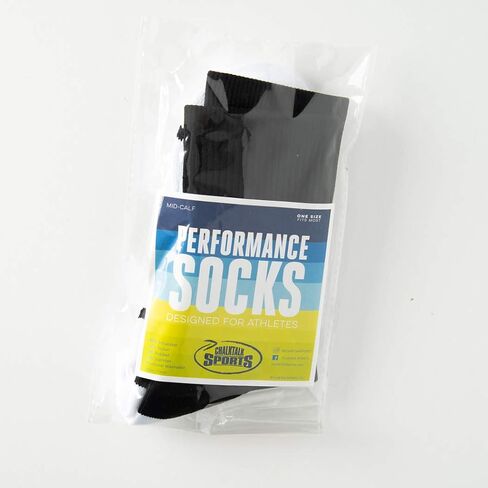 ChalkTalkSPORTS Athletic Half Cushioned Crew Socks | Mid Calf | Volleyball | Multiple Colors in Saudi Arabia