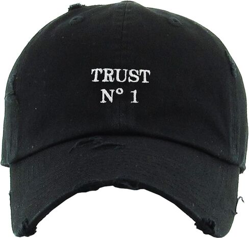 Self Made Trust No One Hustle Savage Vibe Baseball Cap Dad Hat Adjustable in Saudi Arabia