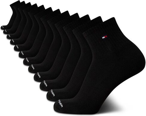 Tommy Hilfiger Men's Athletic Socks - Cushion Quarter Cut Ankle Socks (12 Pack) in Saudi Arabia