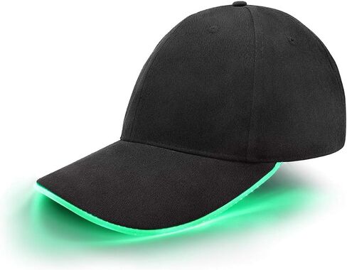 JIGUOOR LED قبعة تضيء قبعة بيسبول فلاش توهج قبعة حفلات الهذيان الملحقات لمهرجان نادي مرحلة الهيب هوب الأداء in Kuwait