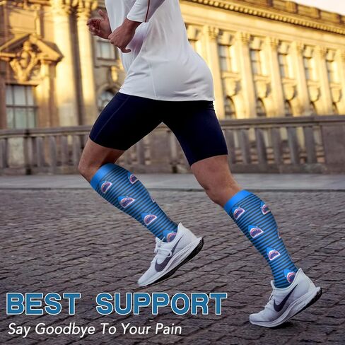 SunFeeling 6 Pairs Compression Socks for Women & Men Circulation, 20-30mmHg is Best Support for Running,Athletic,Sports in Saudi Arabia