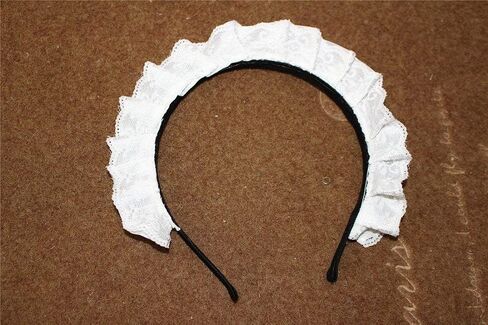 Women's Maid Cosplay Hair Hoop Gothic Headband white in Kuwait