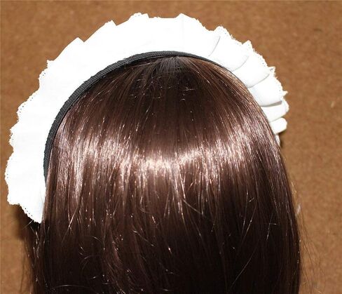 Women's Maid Cosplay Hair Hoop Gothic Headband white in Kuwait