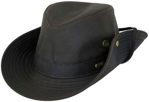 قبعة نسائية من Outback Trading Company 1497 River Guide بعامل حماية من الأشعة فوق البنفسجية 50 مقاومة للماء ومسامية للاستخدام الخارجي من القطن الزيتي in Kuwait