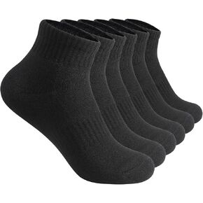 Womens Athletic Ankle Socks Cotton Thick Cushion Low Cut Running Sport Tab Socks 6 Pack in Saudi Arabia