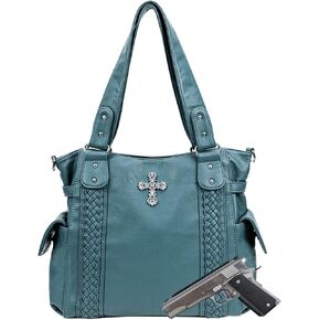 حقائب حمل مخفية من CELELA للنساء حقيبة كبيرة وحقيبة كتف مع حقائب يد متقاطعة على الطراز الغربي in Kuwait