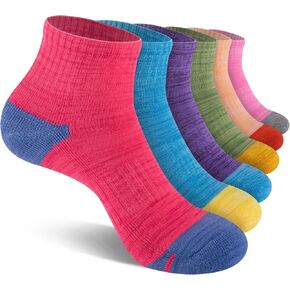 جوارب eallco النسائية للكاحل للجري ربع جوارب رياضية رياضية مبطنة 6 أزواج in Kuwait