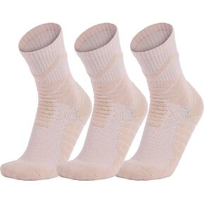 AnsrJ Basketball socks for Men or Women,Elite Athletic Cushion Crew Socks with Arch Compression 3-Pack