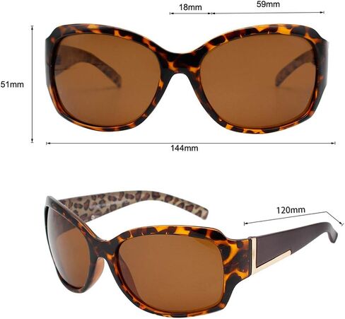 VITENZI Womens Polarized Sunglasses Retro Sun Glasses Vintage Fashion Jackie O Oversized Shades Vittoria in Kuwait