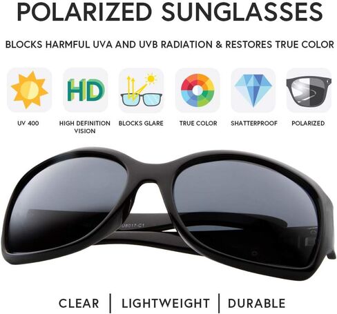 VITENZI Womens Polarized Sunglasses Retro Sun Glasses Vintage Fashion Jackie O Oversized Shades Vittoria in Saudi Arabia