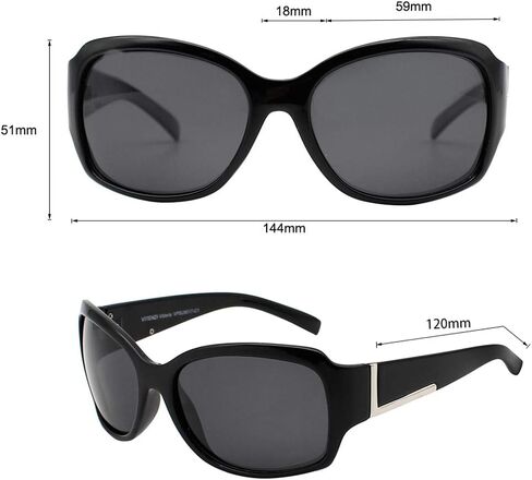 VITENZI Womens Polarized Sunglasses Retro Sun Glasses Vintage Fashion Jackie O Oversized Shades Vittoria in Saudi Arabia