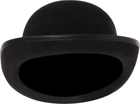 Spooktacular Creations Black Bowler Hat for Adults, Derby, Clown Bowler, Victorian Accessory for Children, Halloween Costume, Parties, Dress Ups in Saudi Arabia