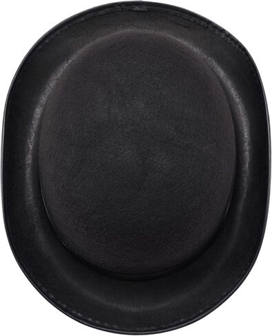 Spooktacular Creations Black Bowler Hat for Adults, Derby, Clown Bowler, Victorian Accessory for Children, Halloween Costume, Parties, Dress Ups in Saudi Arabia