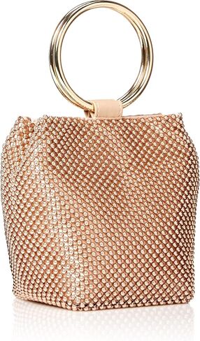 Jessica McClintock Womens Gwen Ball Mesh Ring Wristlet Pouch Clutch in Kuwait