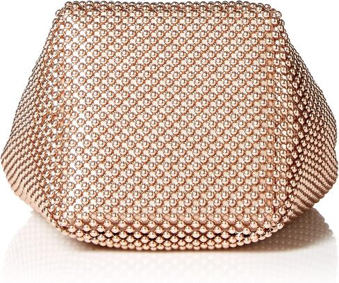 Jessica McClintock Womens Gwen Ball Mesh Ring Wristlet Pouch Clutch in Kuwait