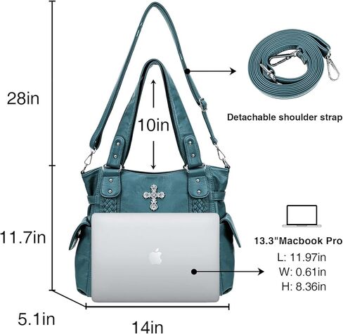 حقائب حمل مخفية من CELELA للنساء حقيبة كبيرة وحقيبة كتف مع حقائب يد متقاطعة على الطراز الغربي in Kuwait